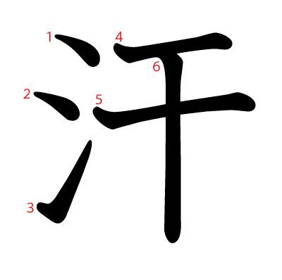 汗 漢字